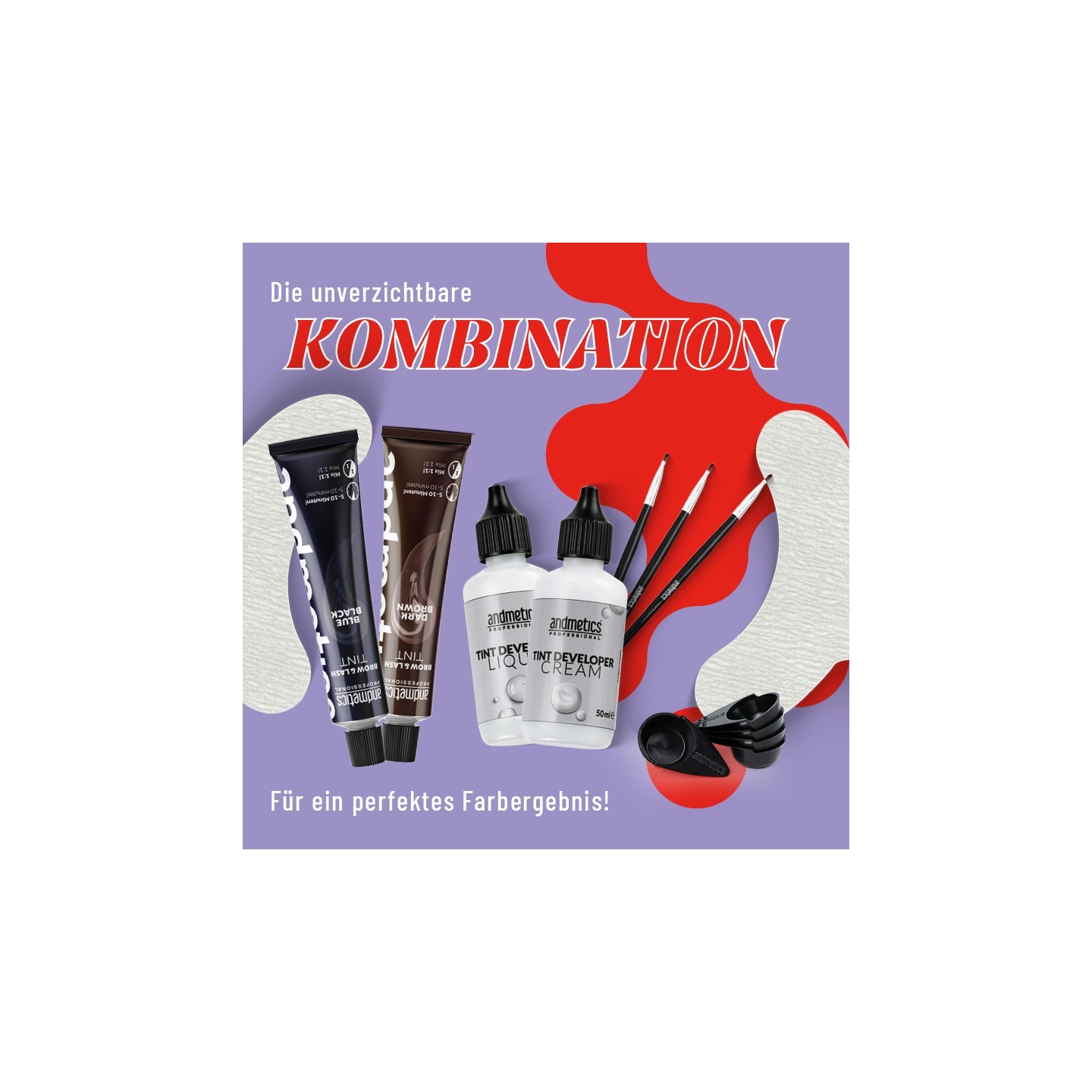 Augenbrauen- & Wimpernfarbe (div. Farben)